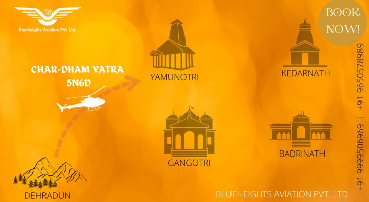 Blueheights Aviation introduces ‘Char Dham Yatra by Helicopter’ with an aim to assist devotees on embarking on the holy journey