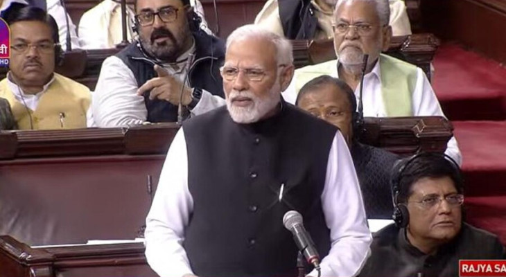 “Ek Akela Kitno Pe Bhaari” : PM Narendra Modi tears into Congress in Rajya Sabha