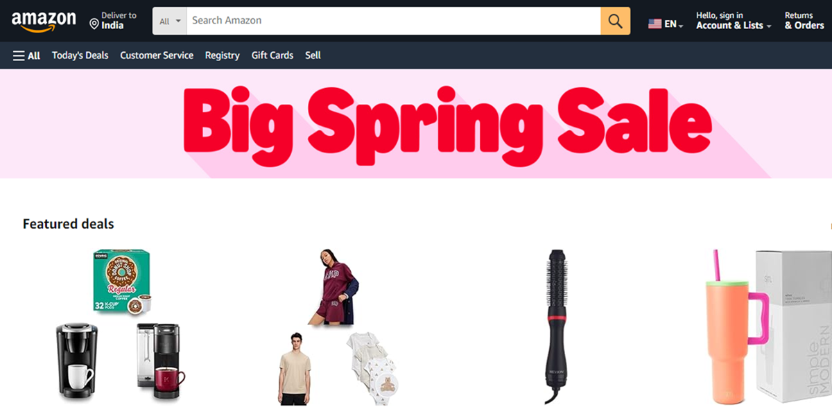 Amazon’s Big Spring Sale Live: Here is What You Can Get From This
