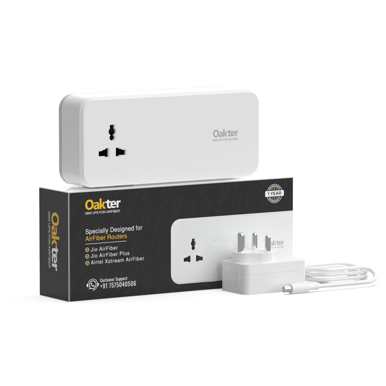 Oakter Mini UPS Upgraded: Sleeker, Lighter Design Ensures Uninterrupted AirFiber – Now Just ₹2,899!
